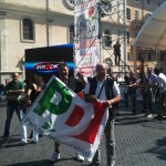 PIAZZA NAVONA E LA BANDIERA DEL PD