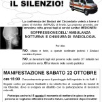 MEDICINA 22 OTTOBRE: ROMPIAMO IL SILENZIO