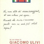 LA LEZIONE DI GIACOMO ULIVI. ONORE A TE, GRANDE UOMO By FABIO NACCHIO